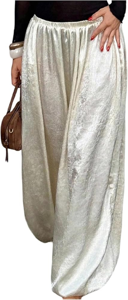 Milumia Women's Wide Leg Baggy Pants Low Waisted Casual Loose Lantern Trousers | Amazon (US)