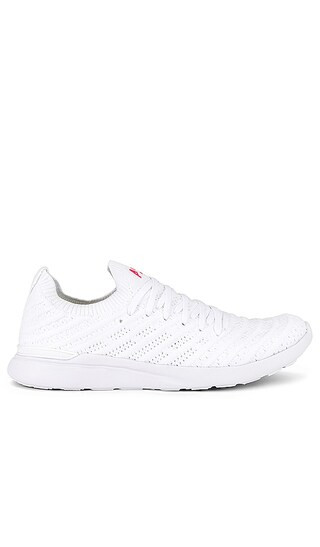 TechLoom Wave Sneaker in White & Neon Pink | Revolve Clothing (Global)