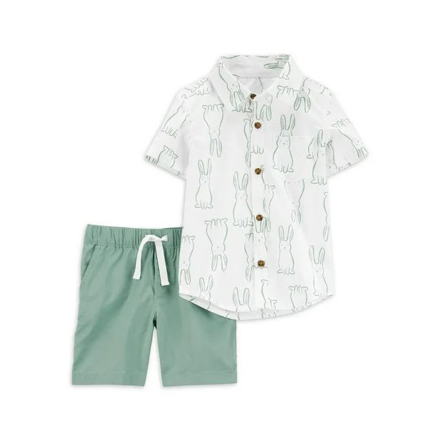 Carter's Child of Mine Baby and Toddler Boy Easter Shorts Outfit Set, 2-Piece, Sizes 12M-5T | Walmart (US)