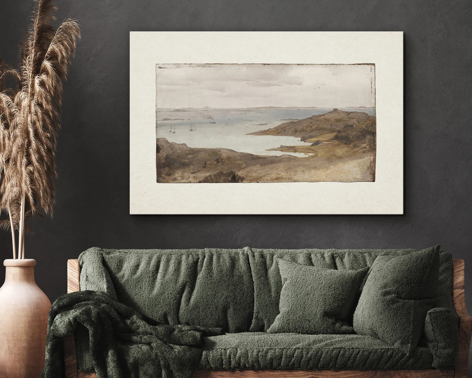 EasySuger Vintage Seascape Wall Art, Rustic Coastal Framed Large Gallery Art, Minimalist Art Read... | Etsy (US)