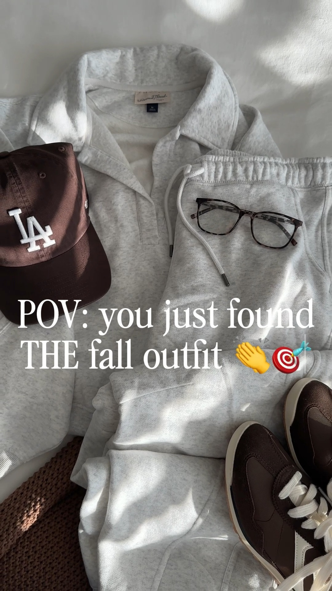 POV: you just found the fall outfit 👏🍂 Cozy, cute, and effortless! This heathered grey Target sweatsuit is so cute and comfy and I paired it with brown accessories + Walmart sneakers for the perfect everyday fall look. Shop the full outfit below 🤎👇 #falloutfit #targetfinds #walmartfashion #affordablefashion #ltkfall #cozyoutfit #neutralstyle

#LTKSaleAlert #LTKShoeCrush #LTKFindsUnder50

#LTKStyleTip #LTKShoeCrush #LTKFindsUnder50