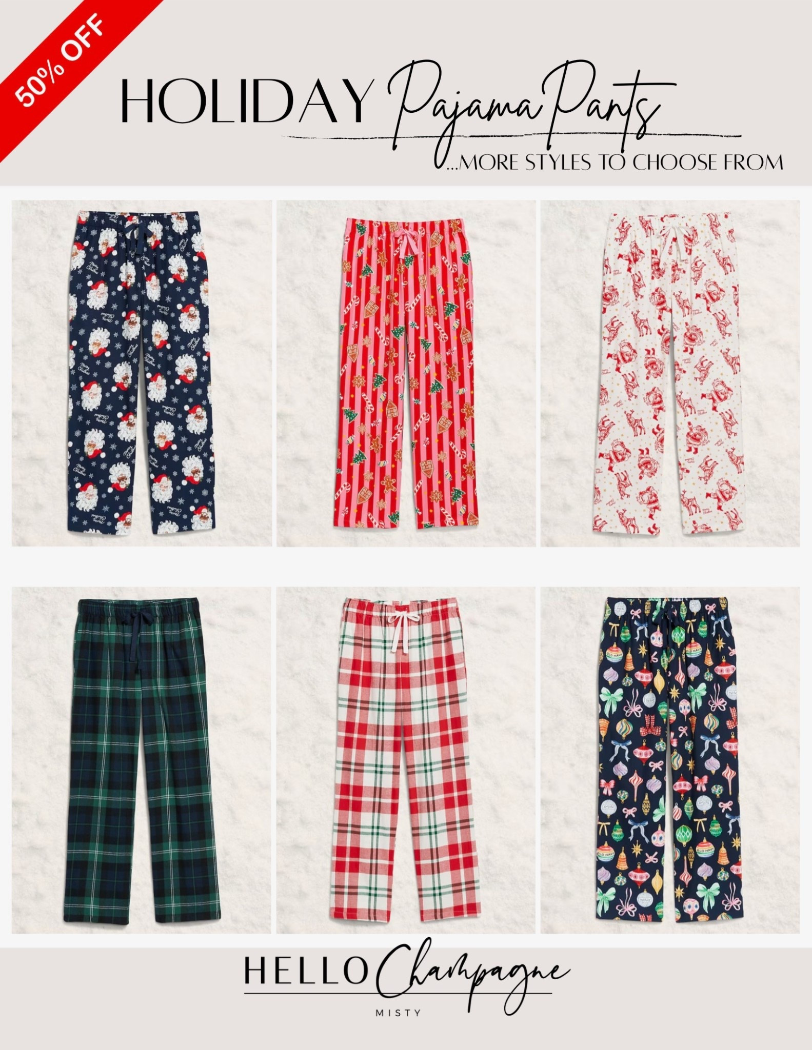 🎄Holiday pajama pants- 50% off! Only $12  More styles and tops available.

#LTKFamily #LTKHoliday #LTKGiftGuide
