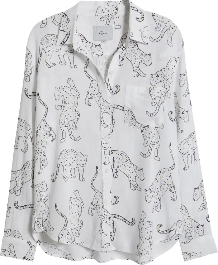 Rails Charli Linen Blend Button-Up Shirt | Nordstrom | Nordstrom