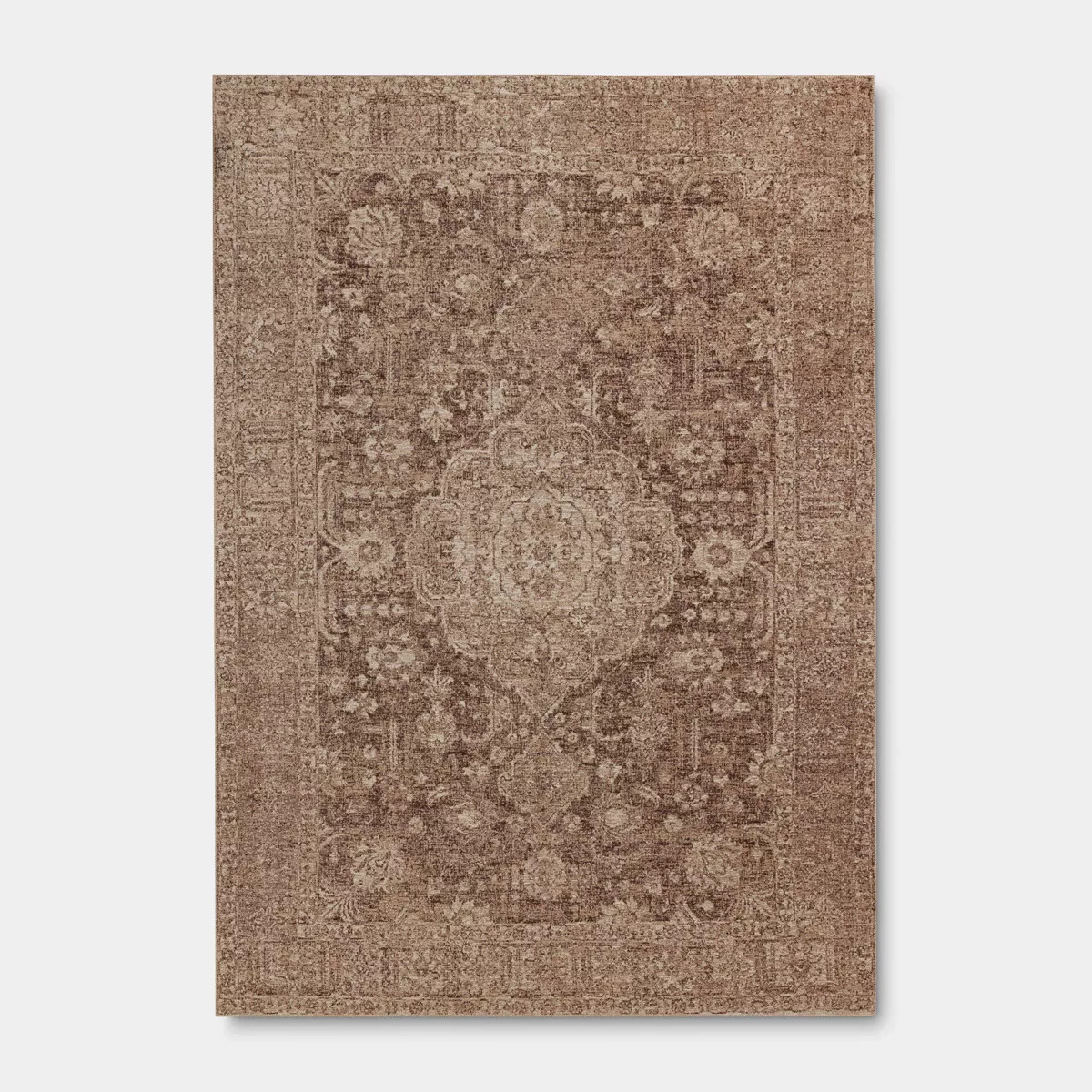 7'x10' Traditional Area Rug Brown - Threshold\u2122 | Target