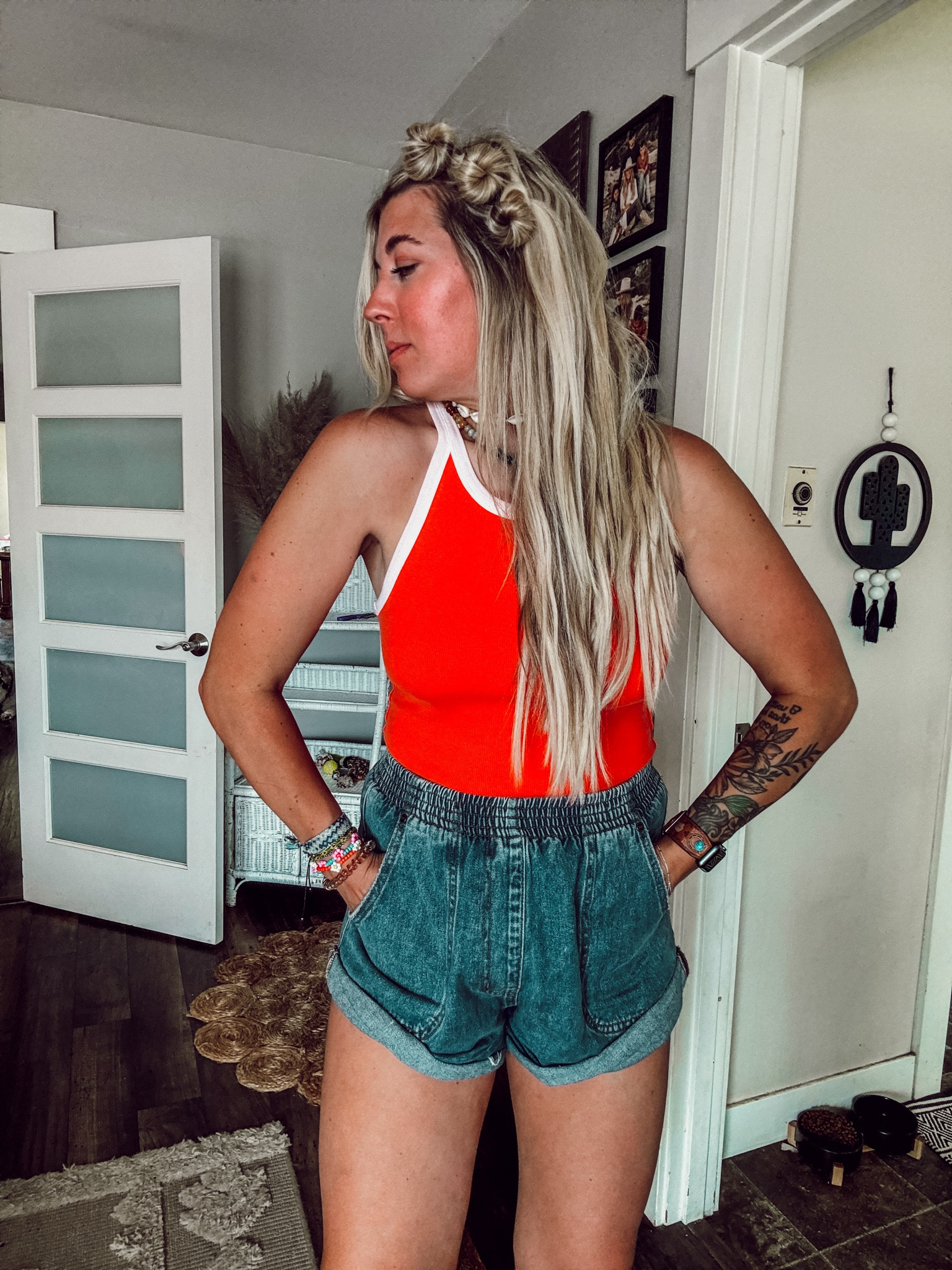 Summer outfit #summeroutfit #freepeoplestyle #denimshorts 

#LTKStyleTip #LTKSummerSales #LTKSeasonal