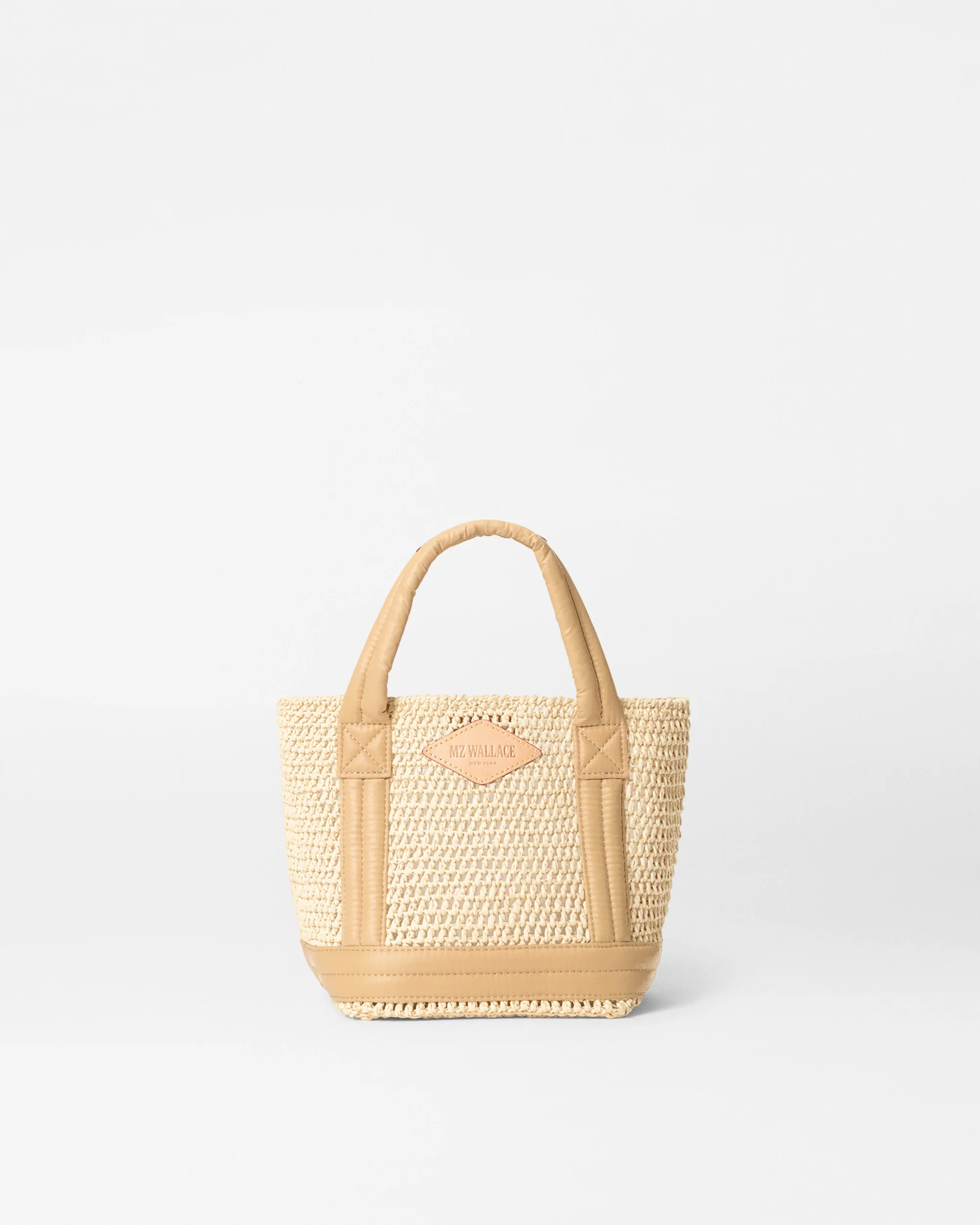 Crochet/Camel Mini Crochet Tote | MZ Wallace