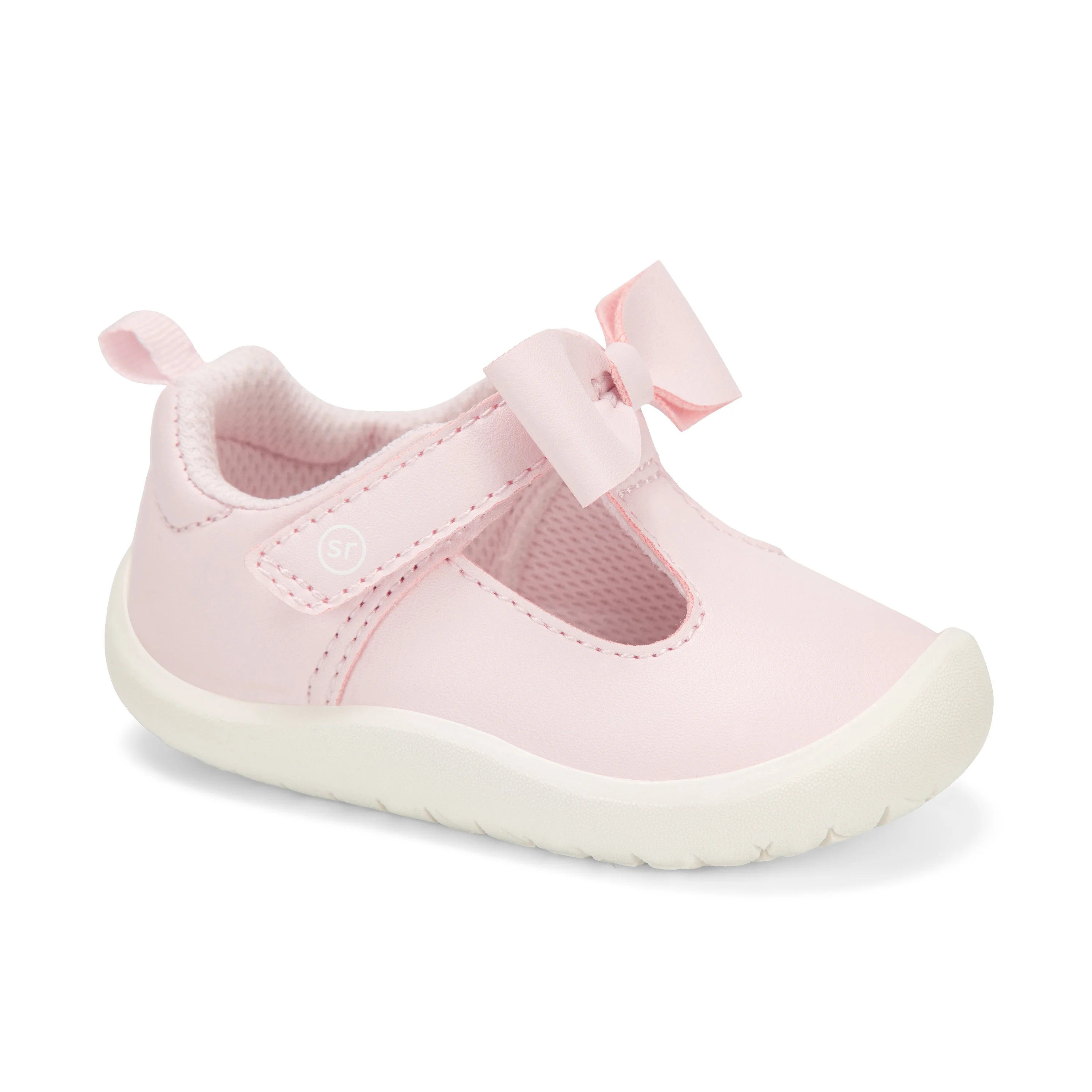 Stride Rite Munchkin Baby Girl Peyson Bow T-Strap Dress Shoe | Walmart (US)