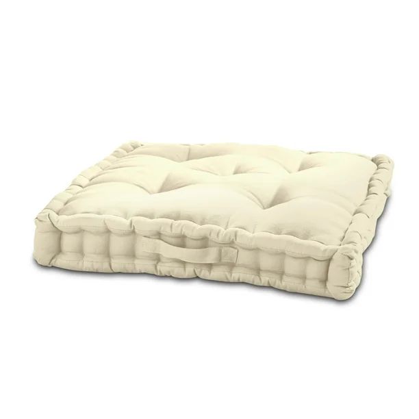 Better Homes & Gardens Tufted Square Floor Cushion, Slate - Walmart.com | Walmart (US)