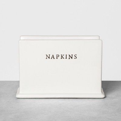 Stoneware Napkin Holder - Hearth & Hand™ with Magnolia | Target