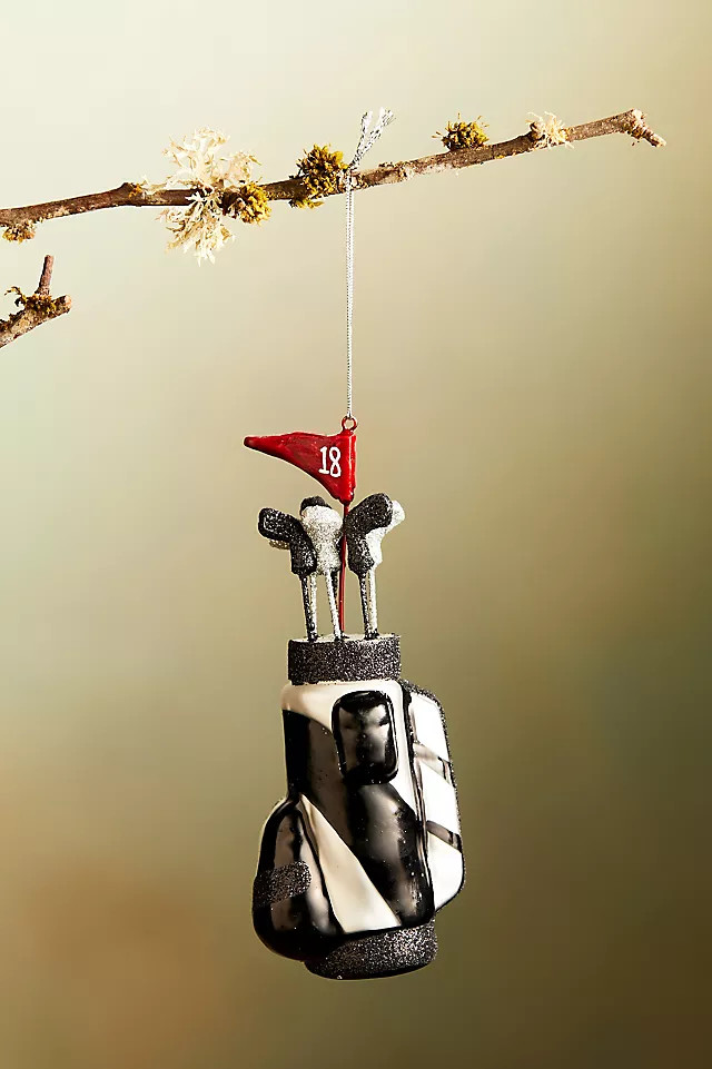 Golf Bag Glass Ornament | Anthropologie (US)