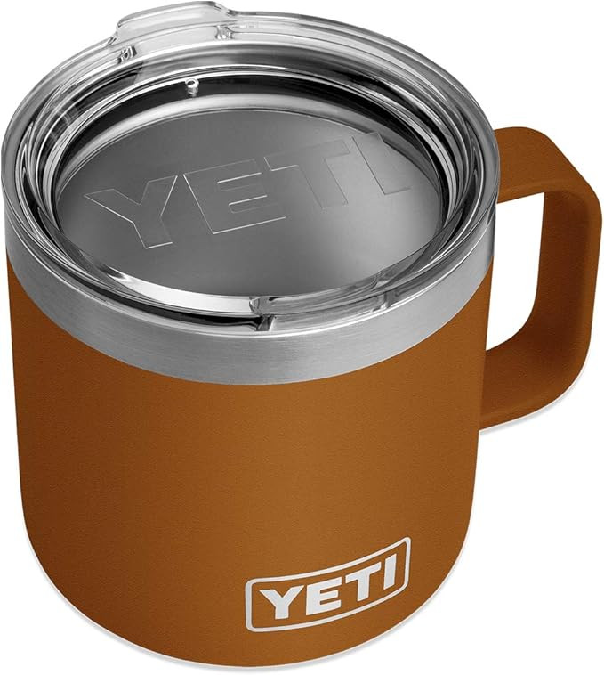 YETI Rambler 14 oz Stainless Steel Vacuum Insulated Mug with Lid | Amazon (US)