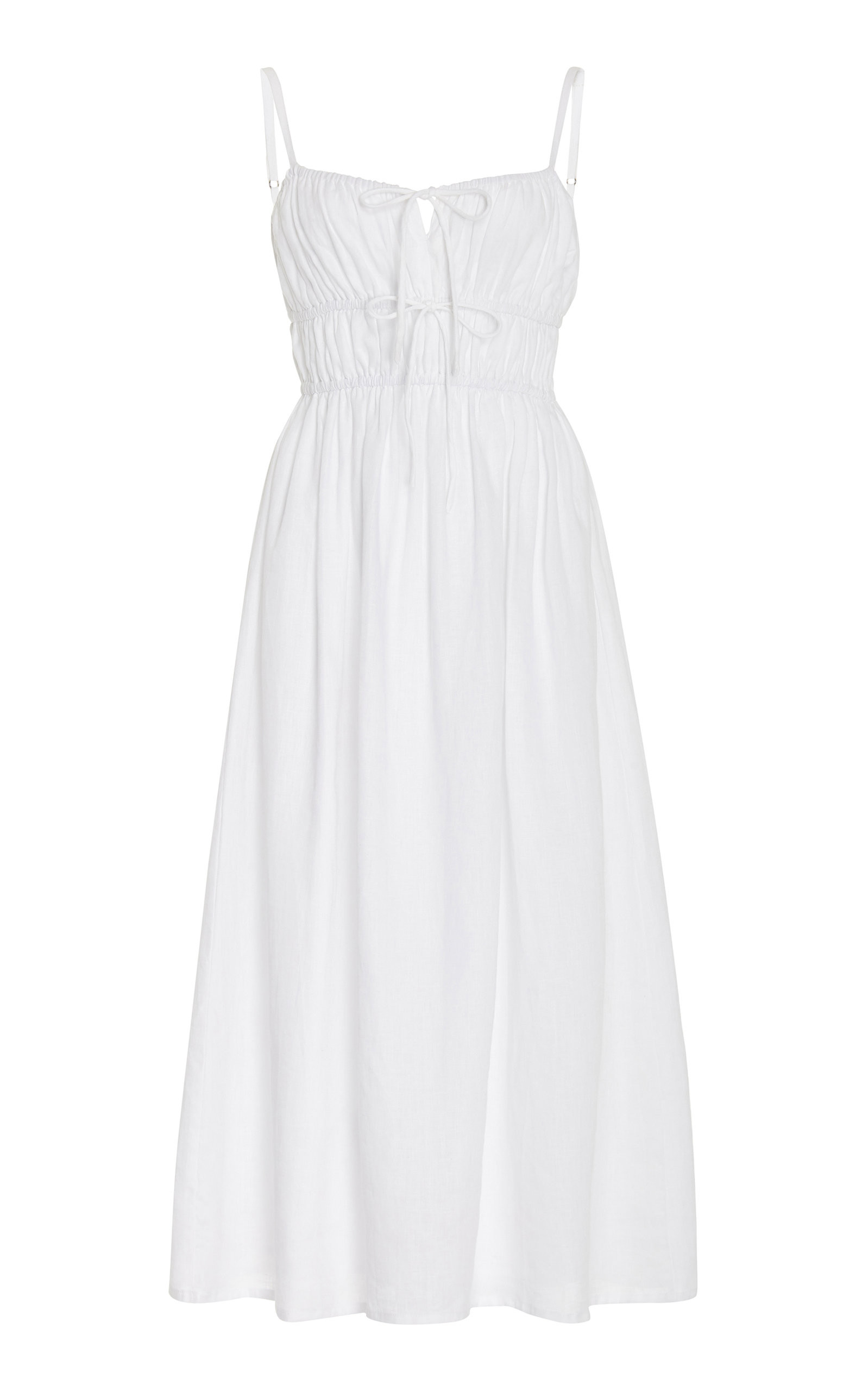 Francesca Linen Midi Dress | Moda Operandi (Global)