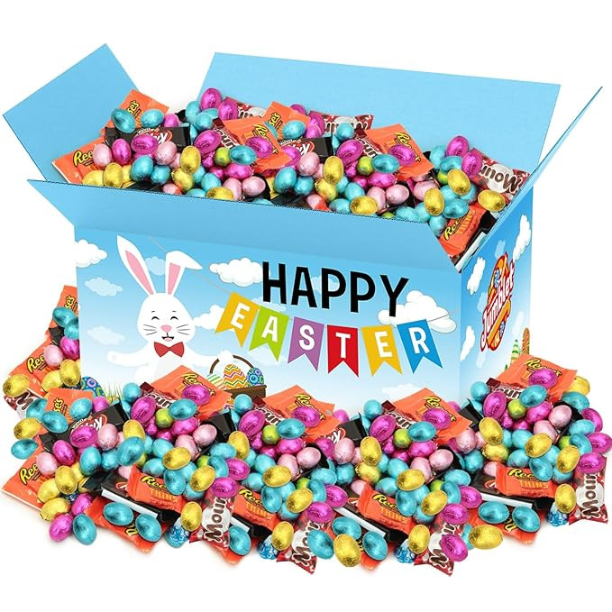 Assorted Easter Chocolate Mix, Pack of Easter Candy Bulk Individually Wrapped, Ideal for Parties ... | Amazon (US)