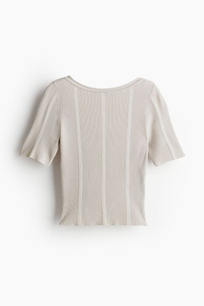 Rib-knit Low-back Top | H&M (US + CA)