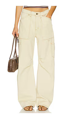 LIONESS Miami Vice Pant in Washed Ecru from Revolve.com | Revolve Clothing (Global)