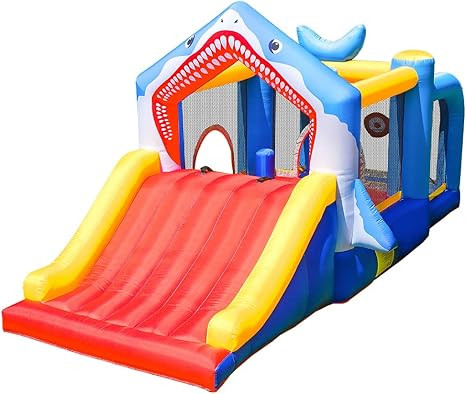 Doctor Dolphin Quality Bounce House Toddler Ball Pit Inflatable Slide Bouncer Jumper Shark Bouncy... | Amazon (US)
