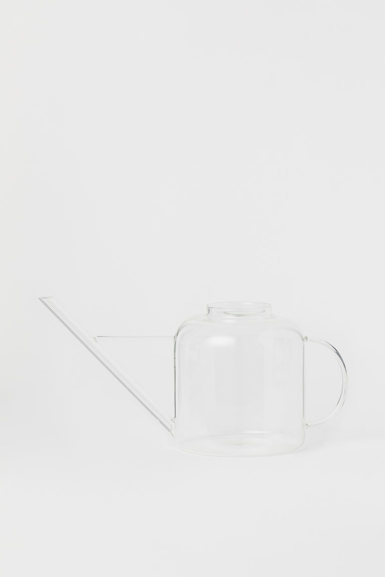 H & M - Glass watering can - White | H&M (UK, MY, IN, SG, PH, TW, HK)