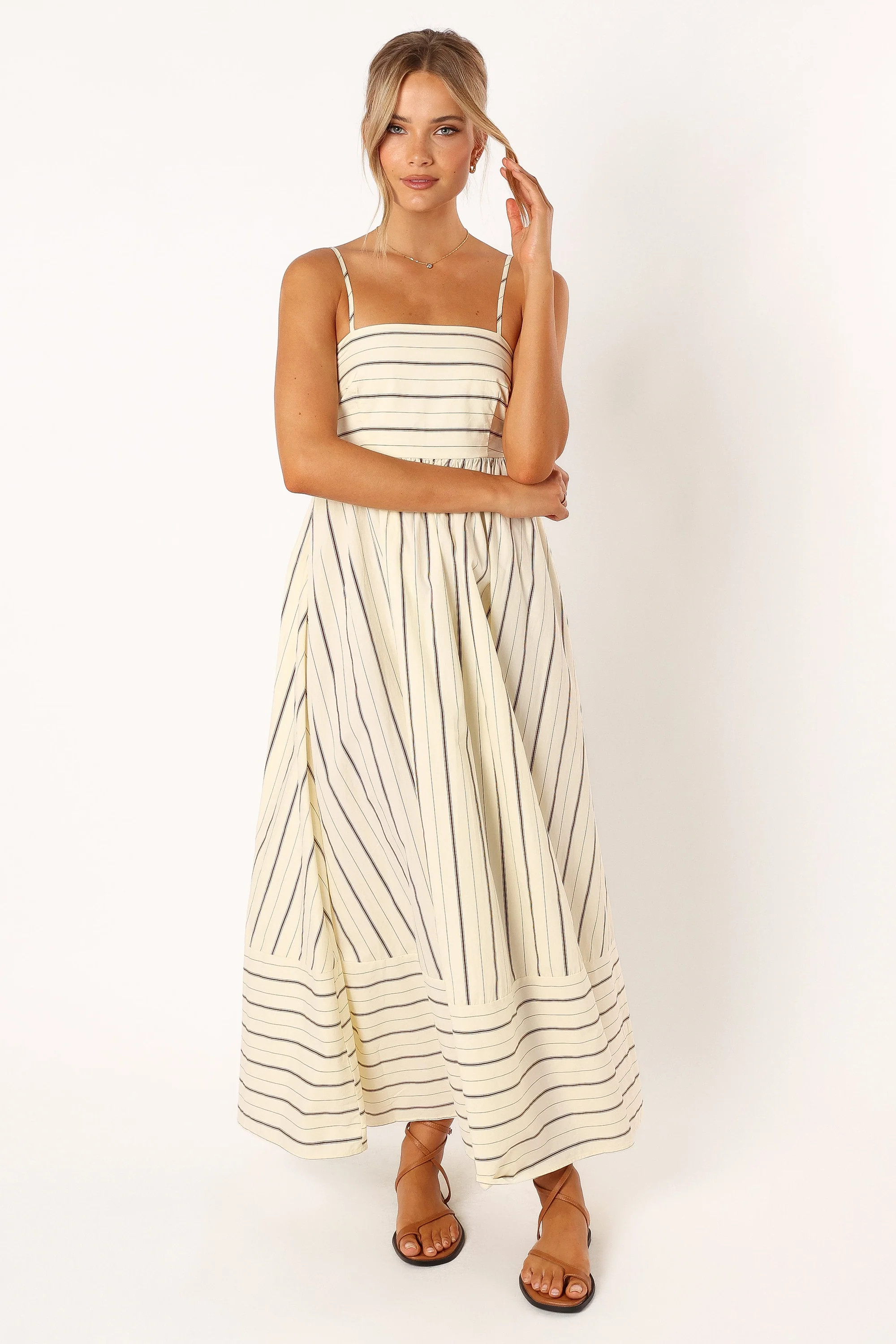 Pixie Maxi Dress - Beige Tan | Petal & Pup (US)