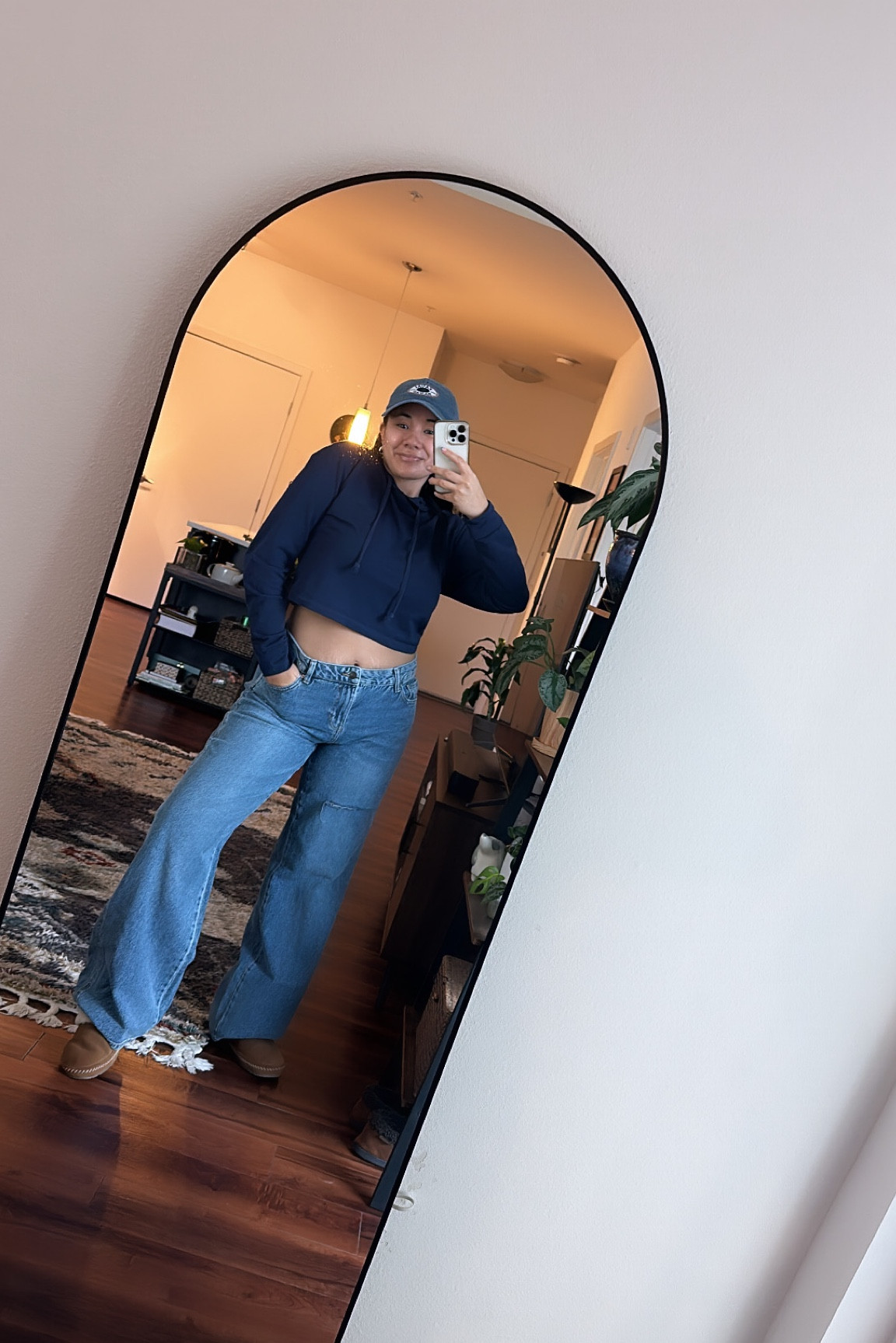 Casual outfit to go out & do chores. Got these Low rise jeans from pac sun & im obsessed. Got then in a size 29

#LTKfindsunder100 #LTKmidsize