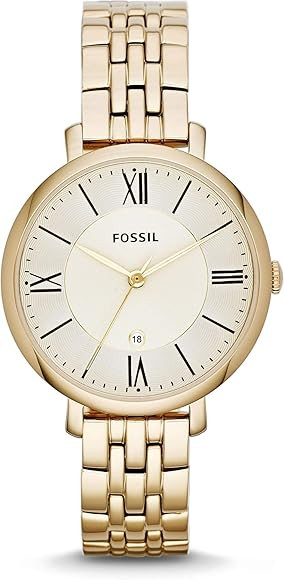 Fossil Jacqueline Women's Watch with Stainless Steel or Leather Band, Analog Watch Display | Amazon (US)