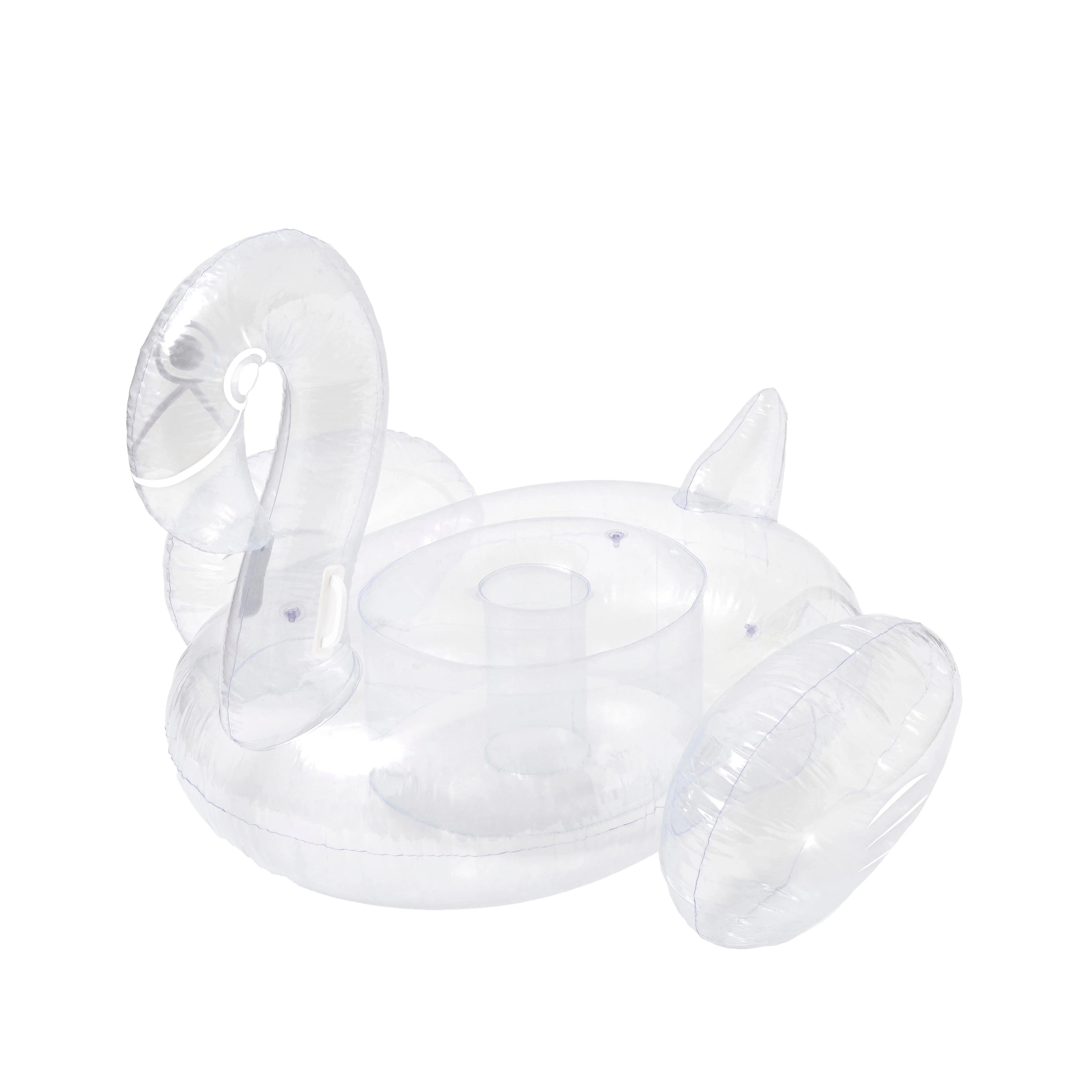 sunnylife ride-on clear flamingo float | minnow