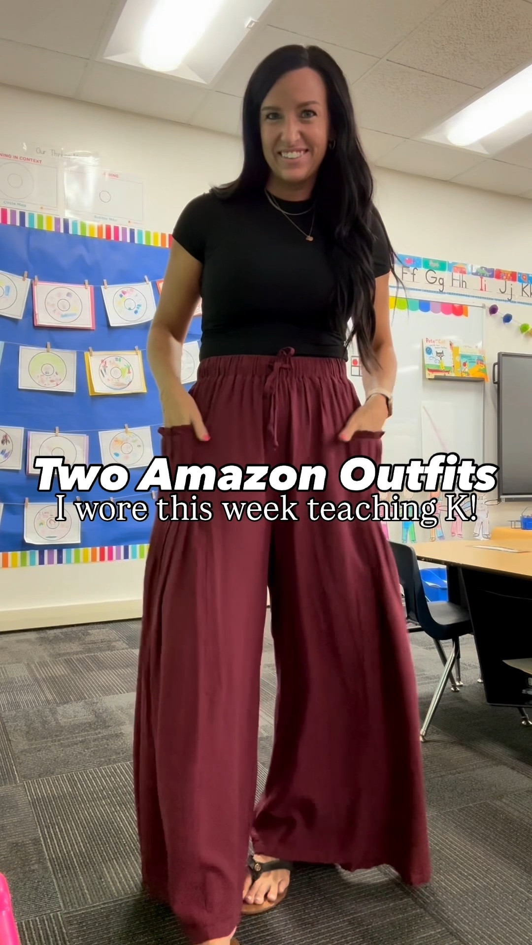 2 Amazon outfits I wore for teaching in kindergarten this week! Perfect for teachers going "back to school" in hot weather!

Comment "shop" and I'll DM you the links!

Size and fit info:! (I'm 5'5" for reference and usually wear a size 4/27 and small.) I sized up to a medium in the maxi skirt and the flowy pants just for more room in the elastic waist. The pants are giving Free People vibes which I love! Flowy maxi skirts and pants are perfect for hot August temperatures and still look so nice. Pair these with sleeveless denim shirts or vests, cotton short sleeve button down shirts, or sleeveless tank tops to stay cool. I am also linking the shorts I wear under all of my skirts and dresses. 

Shop any of the posts on my page in the LTK app! Direct link- https://liketk.it/5m4vU (affiliate)


#teachersfollowteachers #iteachtoo
#teachersofinstagram #teachersofig #teacherlife #teachergram #teachersbelike #elementaryteachers #teacherfashion #teacherootd #amazonfashion #teacheroutfits @amazonfashion #amazonfashion #amazonfashionfinds #targetteachers #Itksalealert #Itkfindsunder50 #Itkbacktoschool

#LTKWorkwear #LTKSeasonal