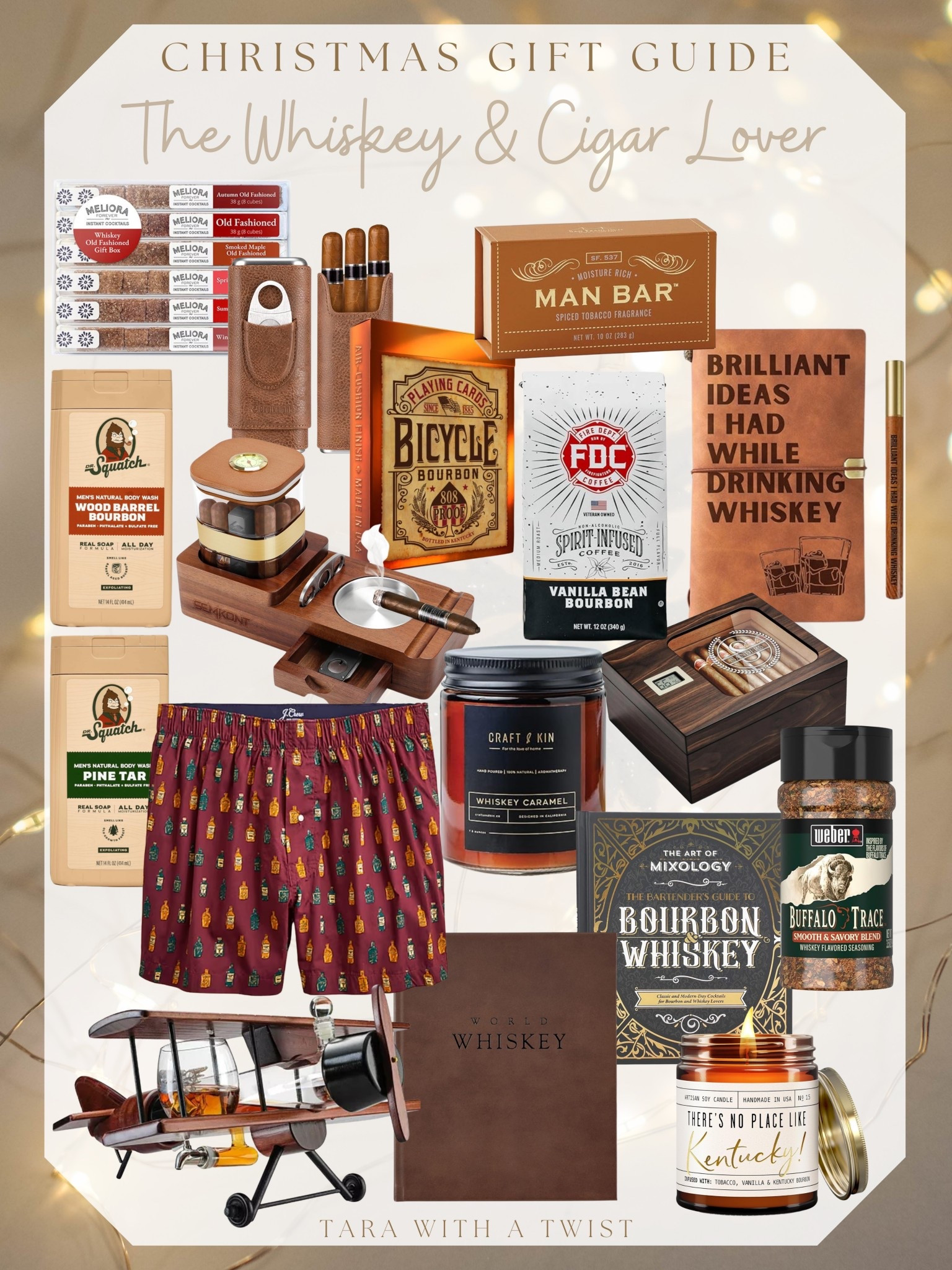 Christmas gift guide for him!

Gift guide. Christmas gift ideas. Gift ideas for him. Gifts for whiskey lovers. Whiskey gifts. Cigar gifts. Boyfriend gift ideas. Dad gift ideas. Husband gift ideas. Christmas gifts for men. 

#LTKHoliday #LTKGiftGuide #LTKMens