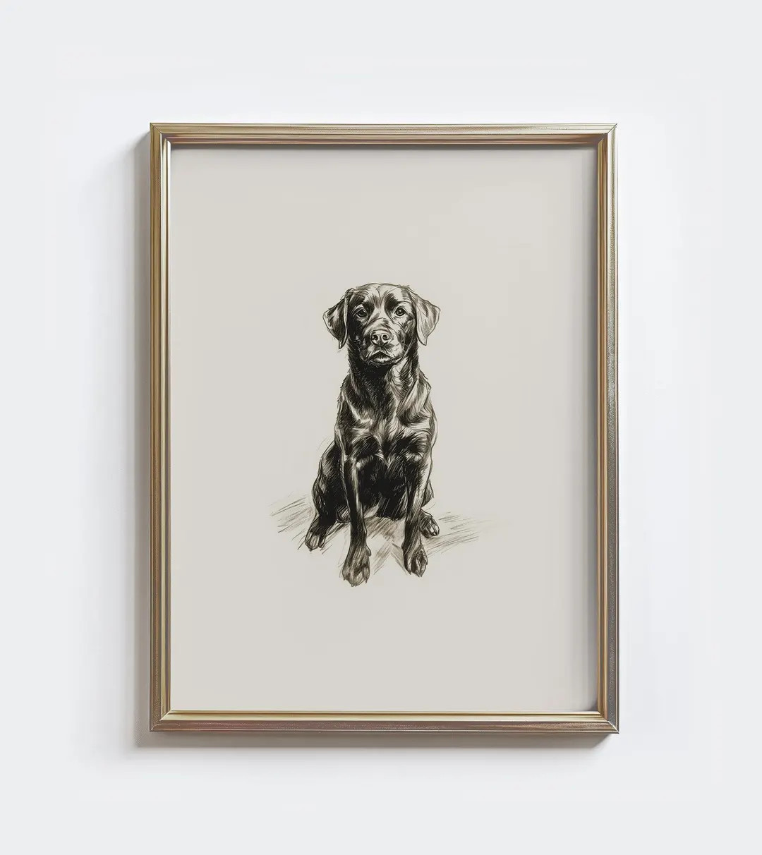 Labrador Sketch Print: Vintage Black Lab Dog Drawing Wall Art - Farmhouse Wall Decor - Etsy Canad... | Etsy (US)