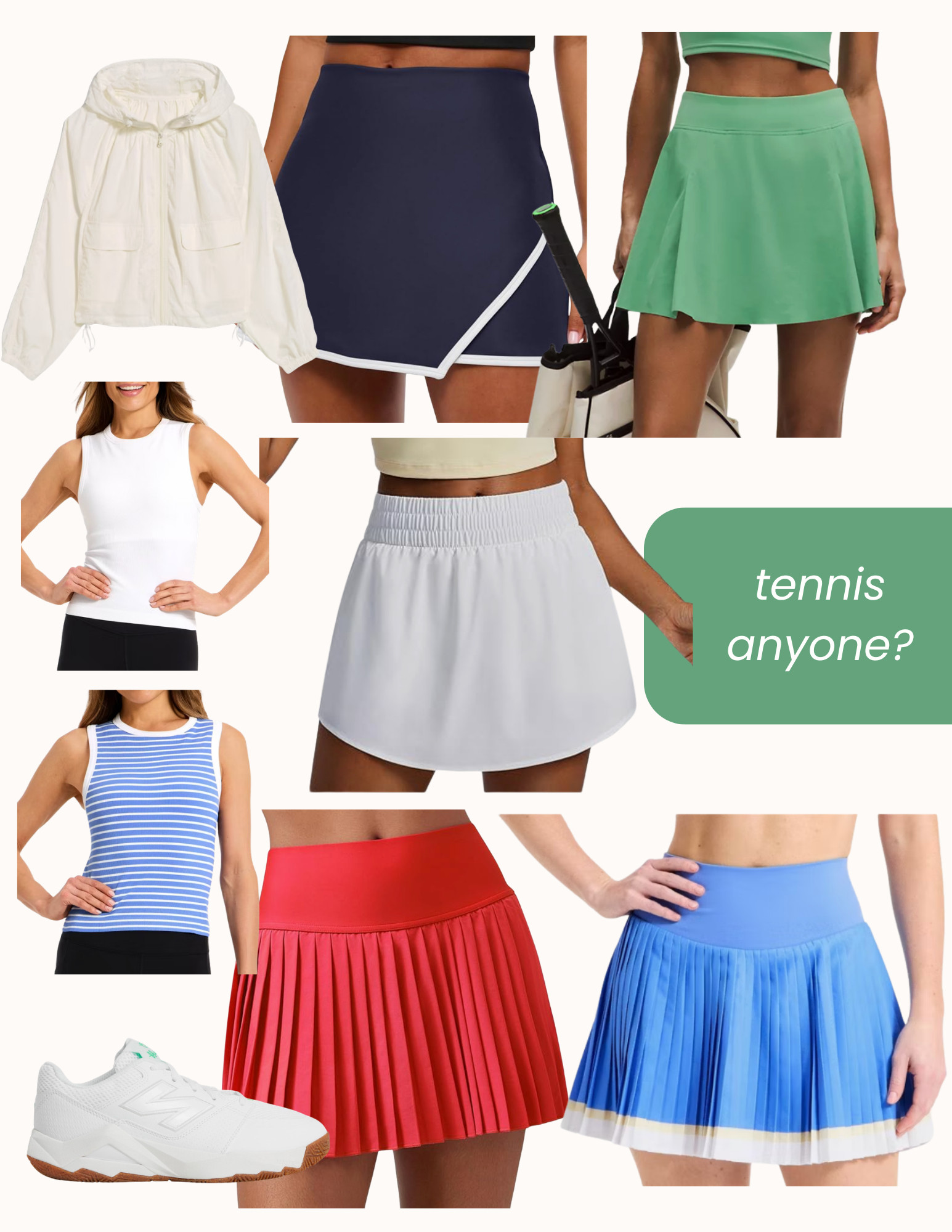Cute athletic pieces!! Perfect for tennis 

 