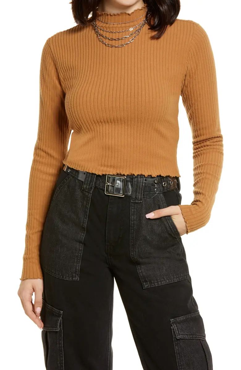 Mock Neck Crop Top | Nordstrom