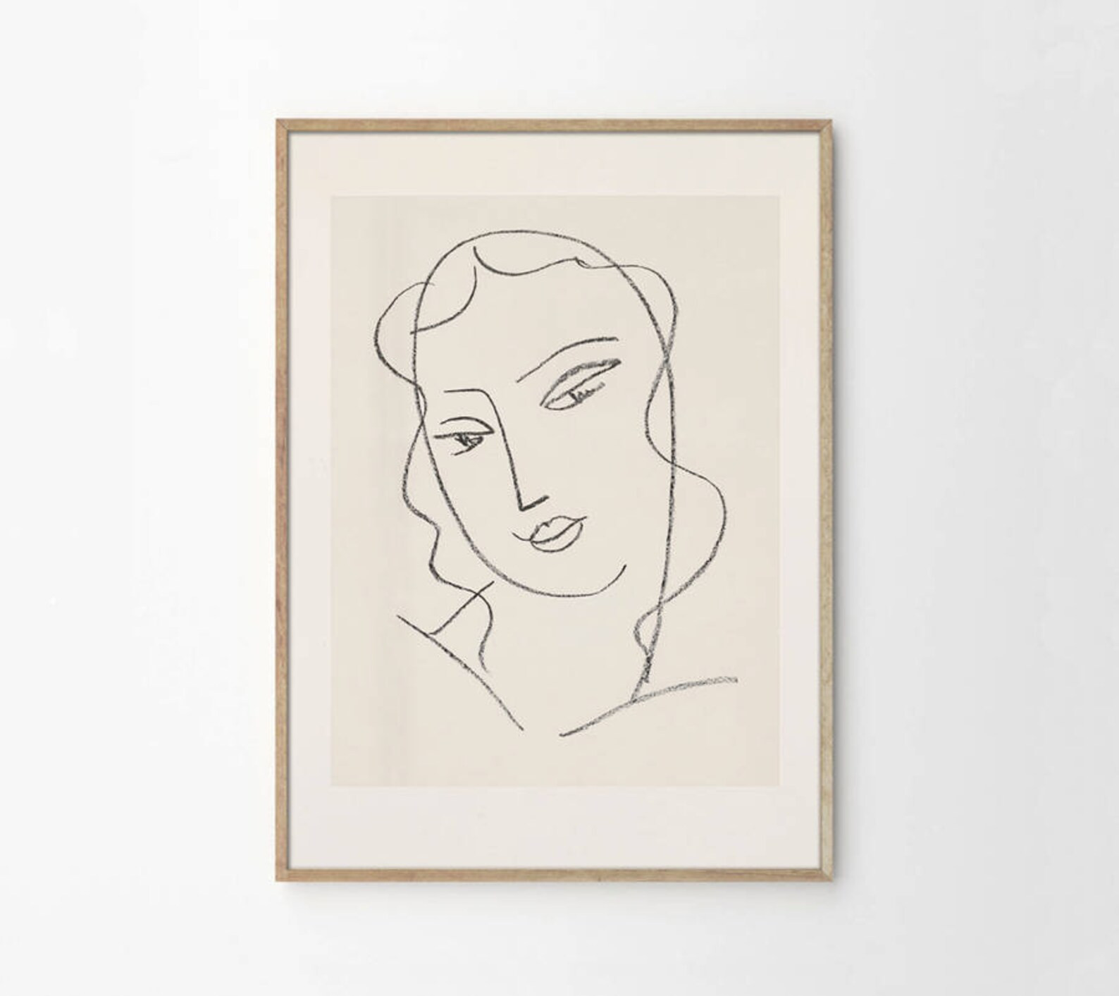 Abstract Face Art Print | Etsy (US)