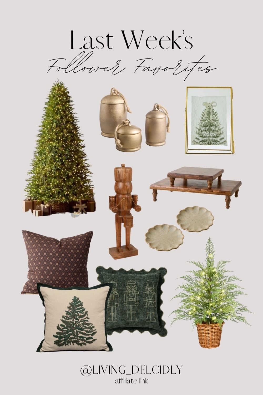 Last week’s follower favorites✨

Christmas Decor | Holiday Decor | Christmas Tree

#LTKHoliday #LTKSeasonal #LTKHome