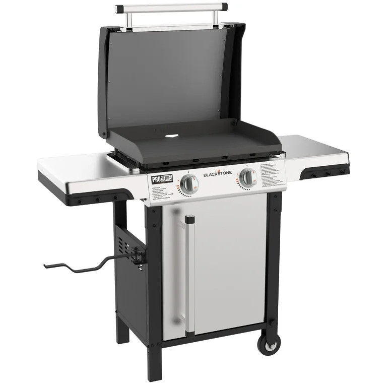 Blackstone ProSeries 2-Burner 22" Propane Omnivore Griddle with Dual Side Shelves | Walmart (US)
