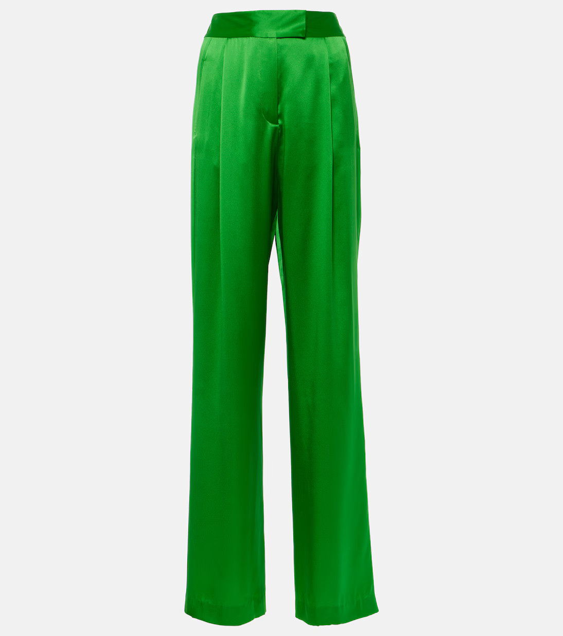 Pleated silk wide-leg pants | Mytheresa (INTL)