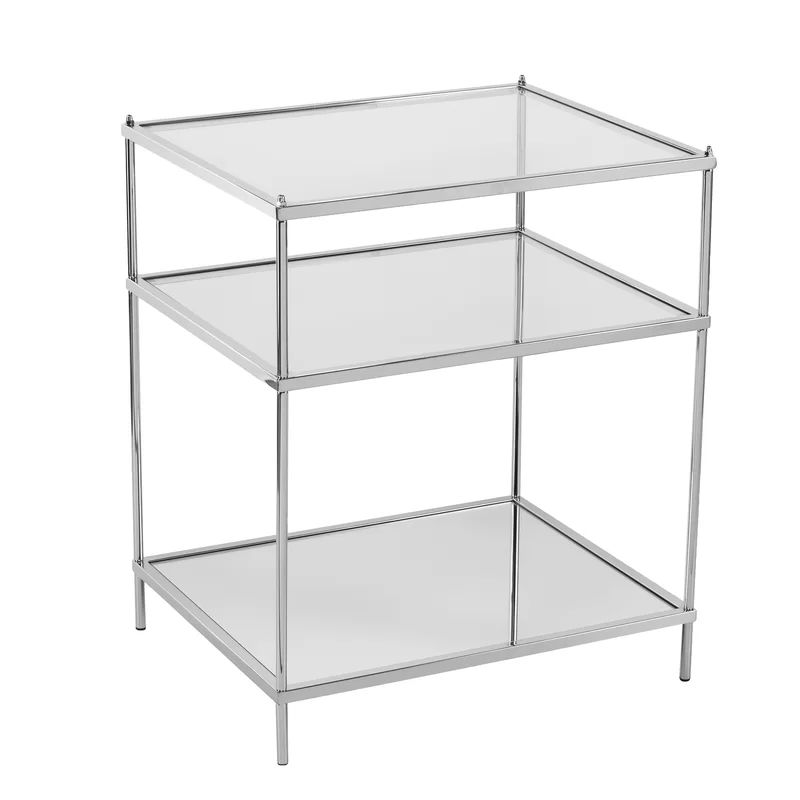 Janelle Glass Top End Table | Wayfair North America