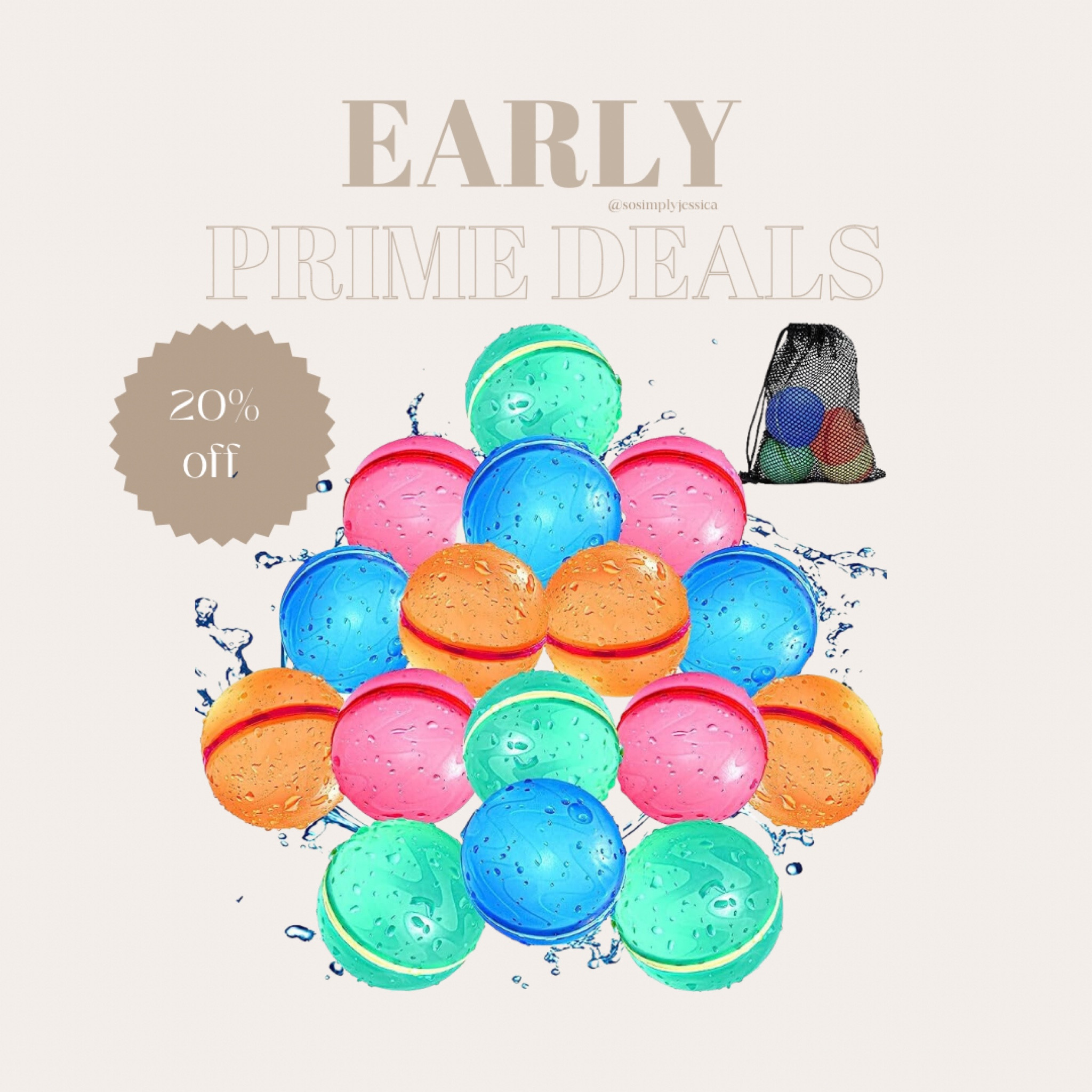 Early Prime Deals
Amazon Prime
Reusable water balloons 

#LTKFind #LTKhome