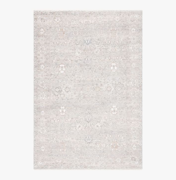Faded Flowers Rug - Gray/Beige | Pottery Barn Teen