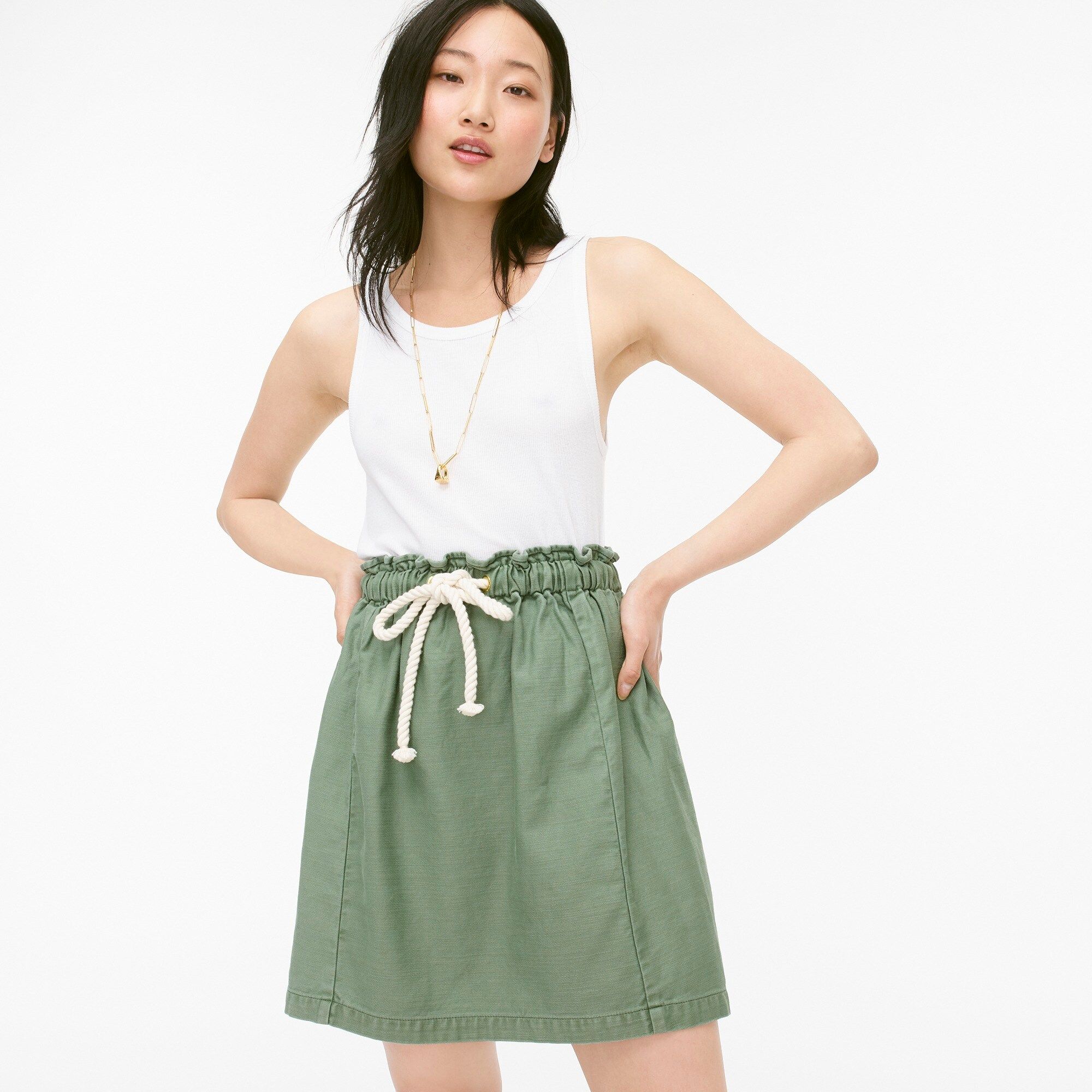 Tie-waist pull-on skirt | J.Crew US