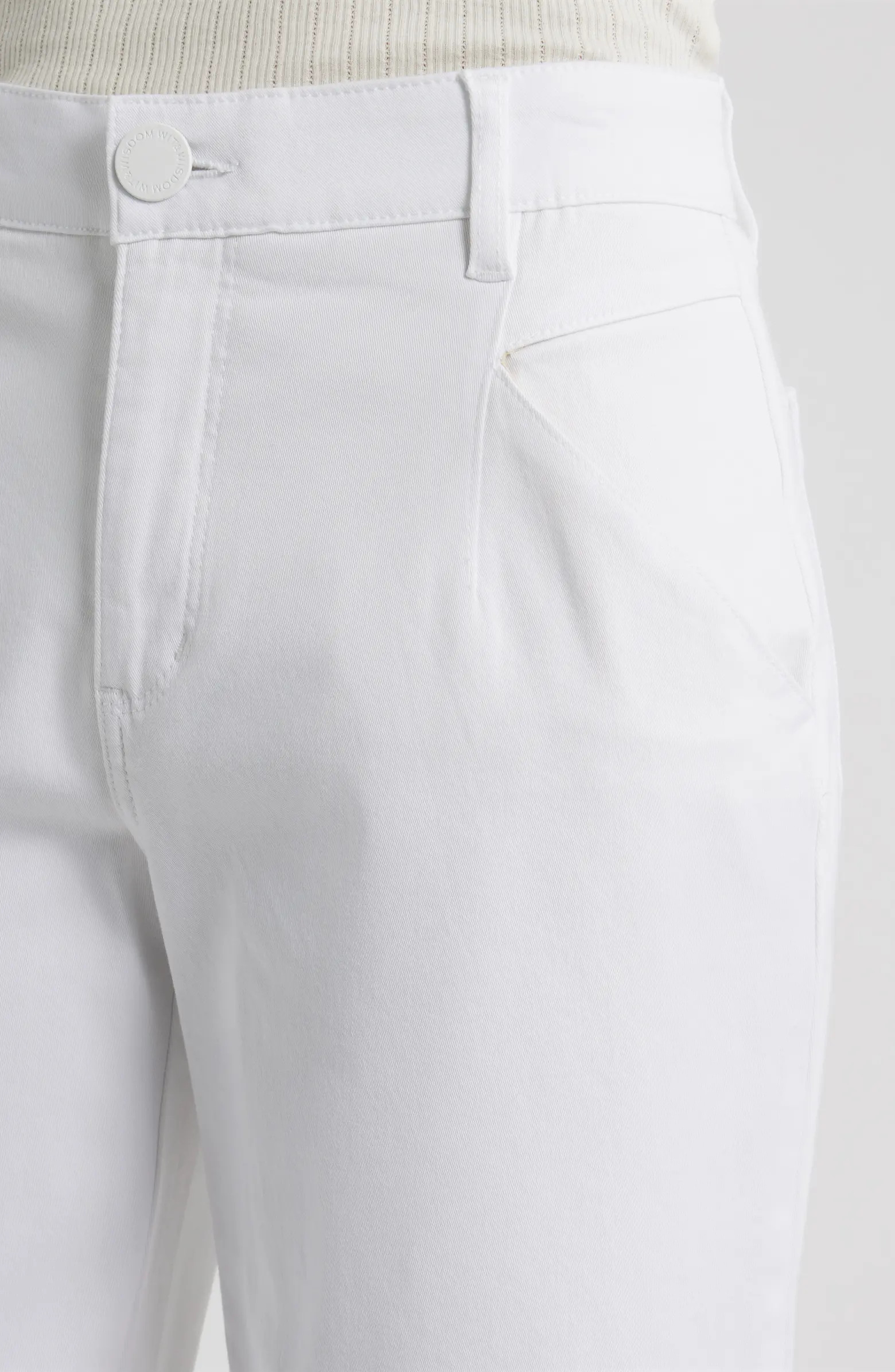 Wyatt Skyrise Crop Wide Leg Twill Pants | Nordstrom