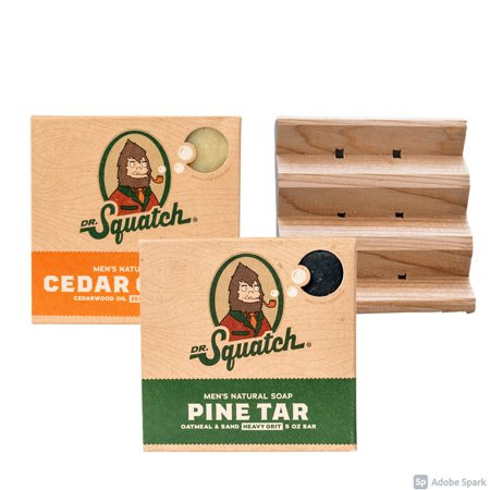 Dr. Squatch Soap Co. Men s Soap Bundle Pine Tar Cedar Citrus and Saver (2 Bars) | Walmart (US)