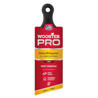 Wooster 2 in. Pro Nylon/Polyester Short Handle Angle Sash Brush 0H21470020 - The Home Depot | The Home Depot
