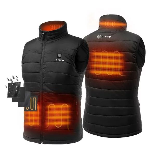 ORORO Men's Lightweight Heated Vest with Battery Pack - Walmart.com | Walmart (US)