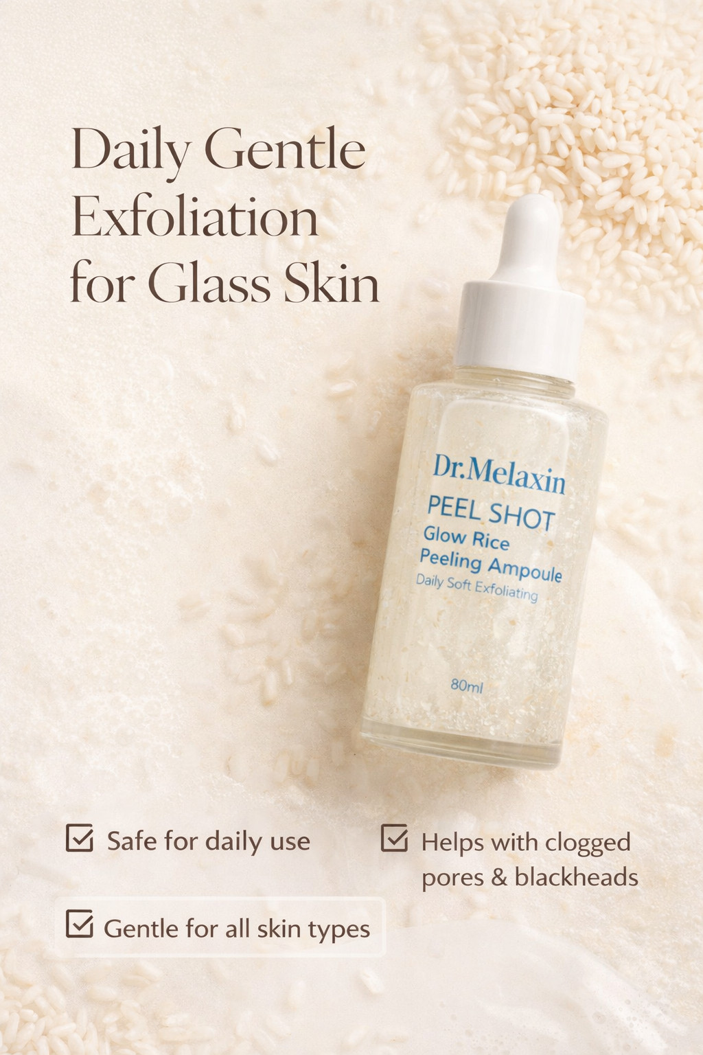 #DrMelaxin
#KoreanSkincare
#GlassSkinRoutine
#GentleExfoliation
#DailyExfoliant
#RiceSkincare
#BlackheadCare
#AcneFriendlySkincare
#KBeautyFinds
#PinterestBeauty 

 #LTKgrwm #LTKselfcare #LTKBeauty