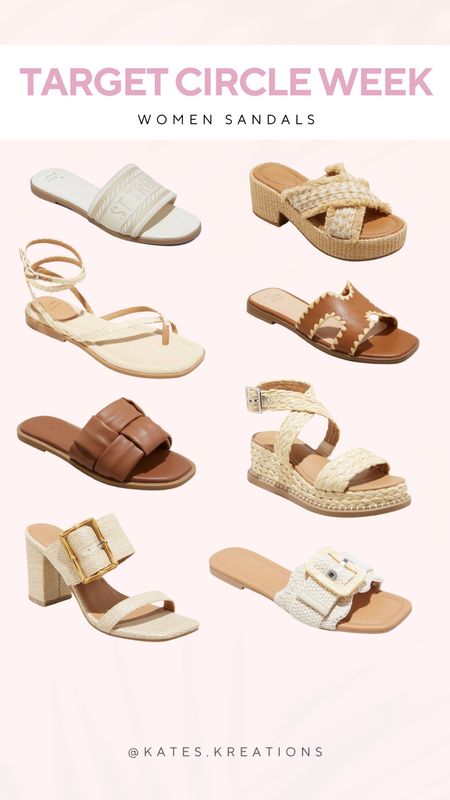 Target circle week! 30% off sandals for the whole family - women’s picks! // all under $30 // summer sandals // neutral shoes // different color and size options available!

#LTKshoecrush #LTKxTarget #LTKsalealert