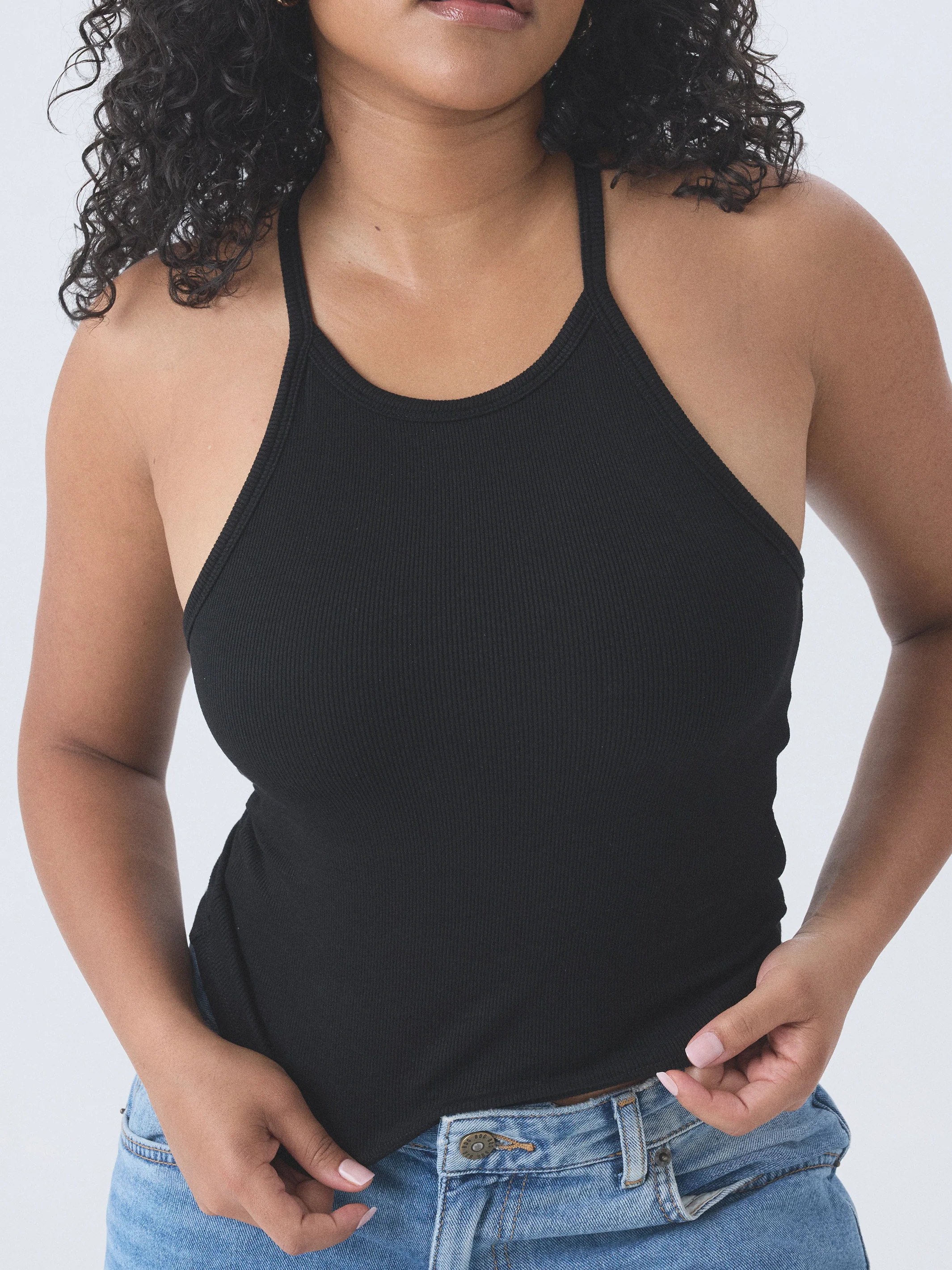 Ribbed High Neck (Mid-Length) | Klassy