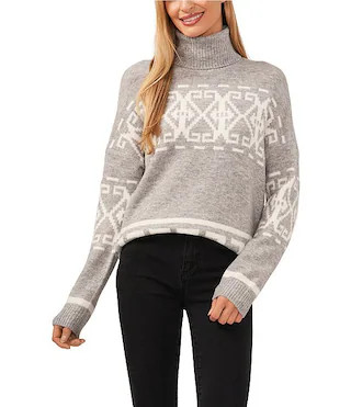 CeCe Knit Turtleneck Long Sleeve Sweater | Dillard's | Dillard's