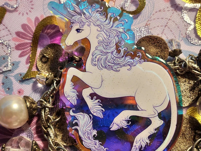 The Last Unicorn Rainbow Charm - Etsy | Etsy (US)