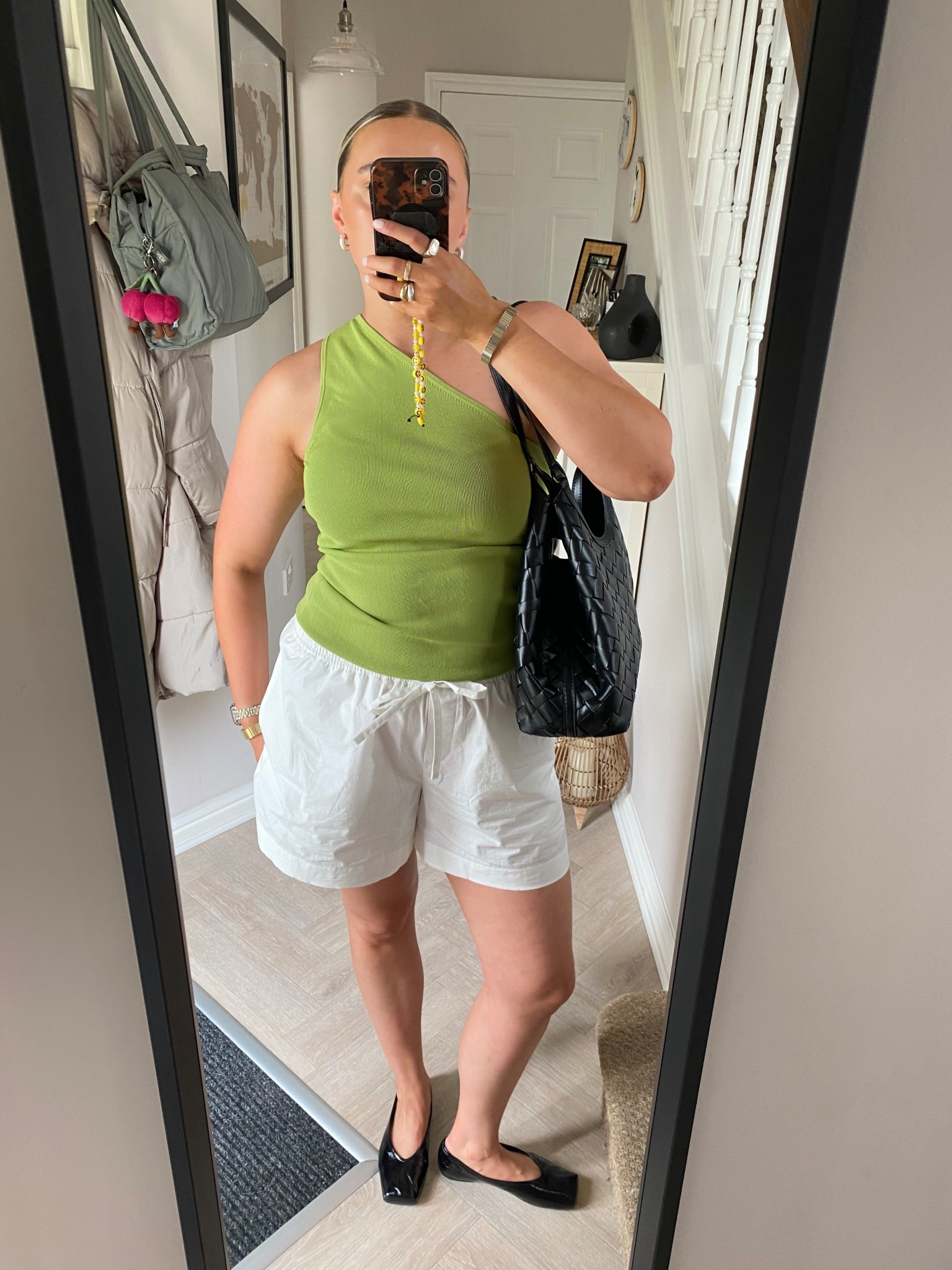 Cos square toe ballet flats 