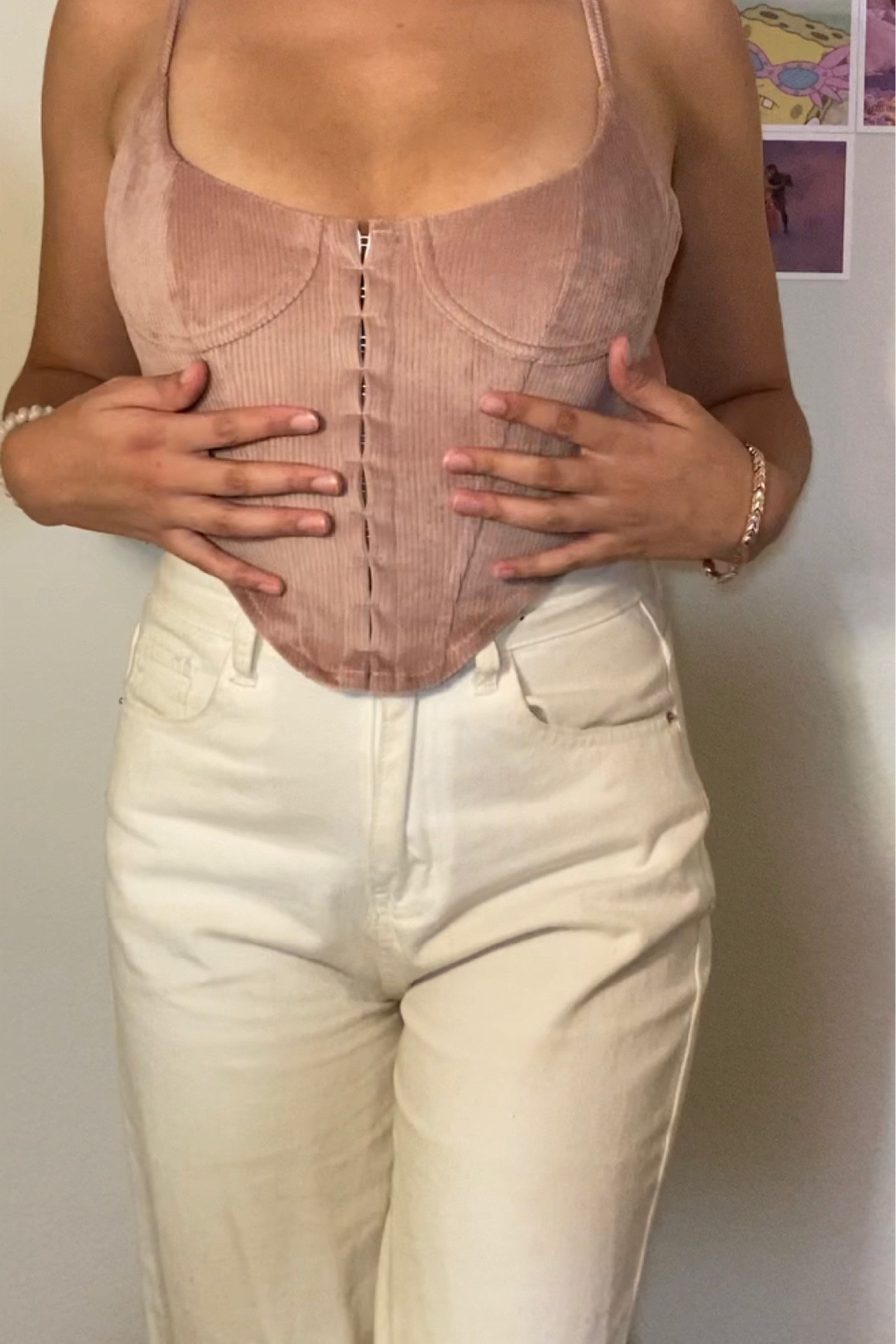 Corduroy pink bustier crop tank top 💅🏼  

#LTKSale #LTKbeauty #LTKunder50