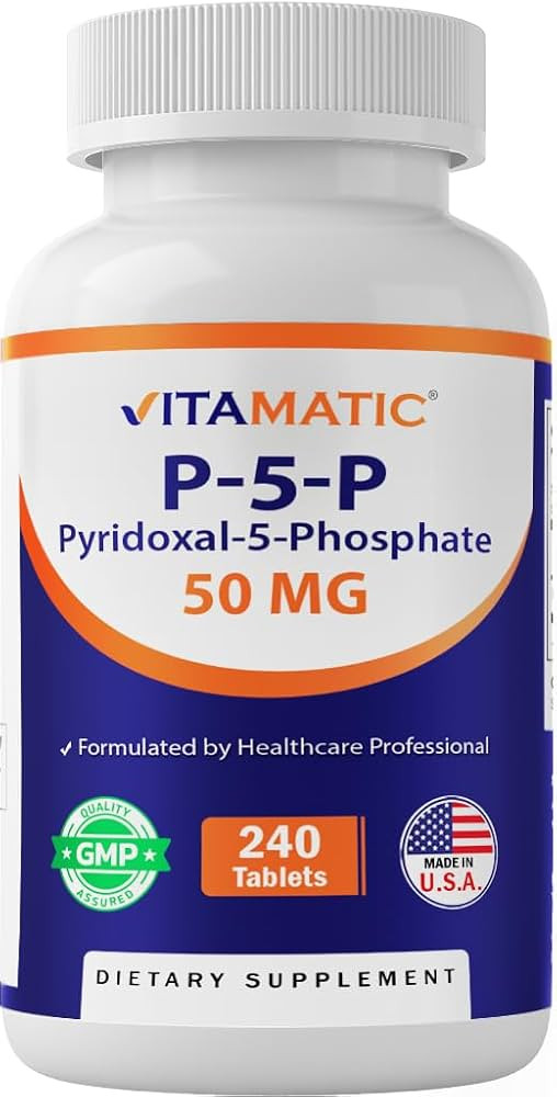 Vitamatic P5P 50 mg \u2013 Pyridoxal-5-Phosphate \u2013 Active Form of Vitamin B6 \u2013 Energy &... | Amazon (US)